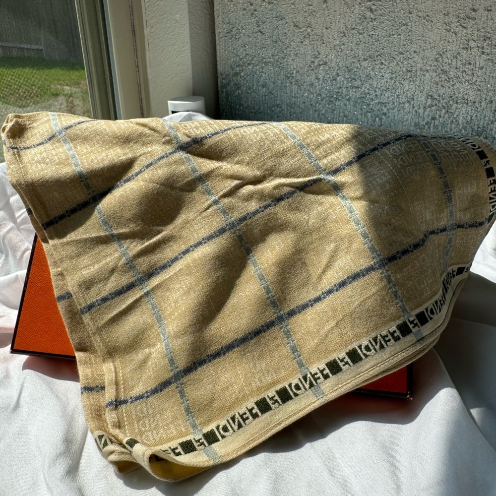Fendi Tan Scarf